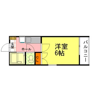 アクアハイツ【1階】の間取り