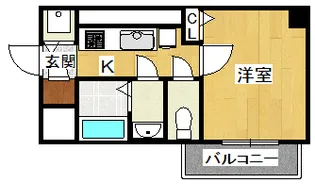 サムティ東難波ECLAT【3階】の間取り