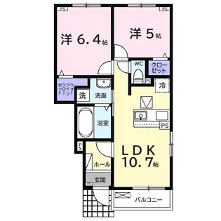 ソル・レヴェンテ【1階】の間取り