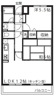 コートエレガンスF【1階】の間取り