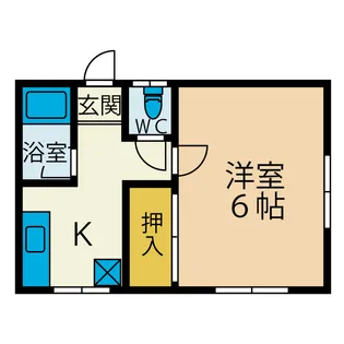 椿ハイツ【1階】の間取り