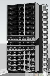 スカイメゾン新町【2階】の外観