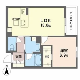 グラン フェリシア【1階】の間取り