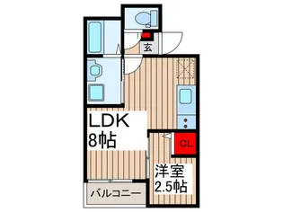 Jack yoshinoI【2階】の間取り