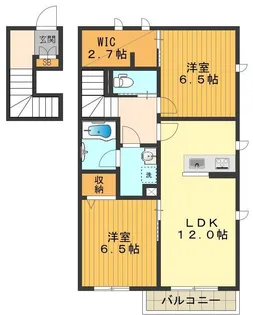 マグノリア【2階】の間取り