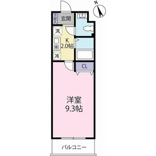 アトリオ大宮公園【3階】の間取り