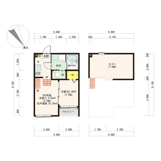 ハーモニーテラス高砂V【2階】の間取り