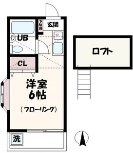 フォーハイツ【1階】の間取り