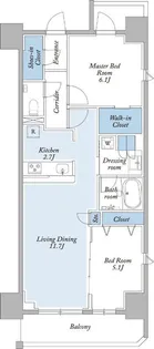 グランカーサ両国ヴェルデ【9階】の間取り