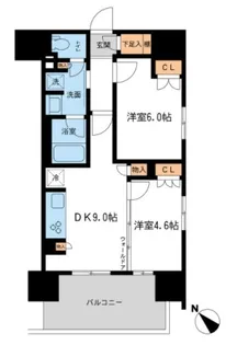ブレス宮崎台【1階】の間取り