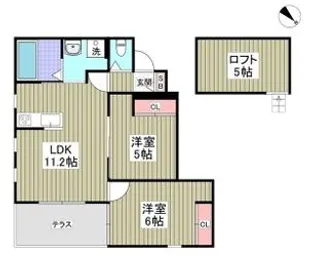 Lys blanc【1階】の間取り