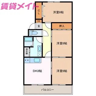 沈まない太陽【4階】の間取り