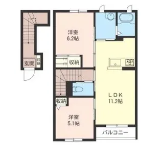 ルーチェ【2階】の間取り