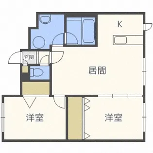 ルーチェN19【4階】の間取り