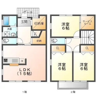 花みずきの間取り
