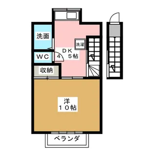 カワクボハイツ A【2階】の間取り