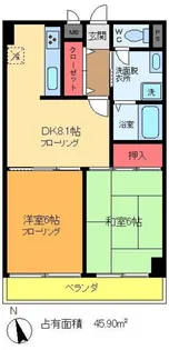 清晃マンション【1階】の間取り