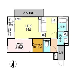 エスポワール【1階】の間取り