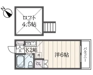 ドミールワダ【1階】の間取り