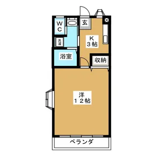 コーポ南木7【2階】の間取り