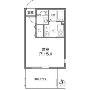 ZESTY神楽坂I【1階】の間取り