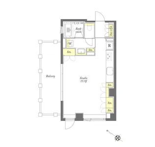 プライムメゾン目黒【5階】の間取り