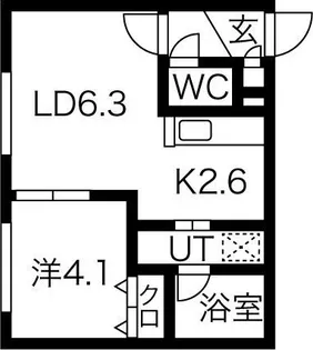 SASA南郷(ササ)【3階】の間取り