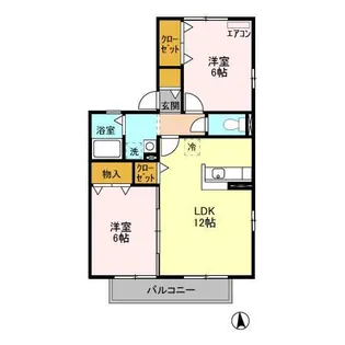 ハニービレッジ【2階】の間取り