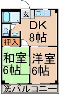 カーサ秋川【2階】の間取り