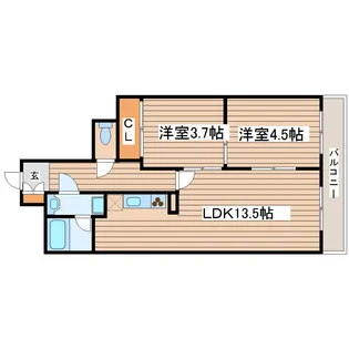 リリーマンション2号館【7階】の間取り