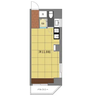 モデリアブリュット浅草橋【3階】の間取り