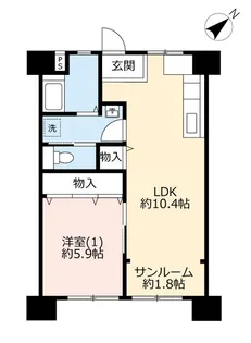 UR磯子三丁目【4階】の間取り