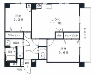 スペンドーレI【3階】の間取り