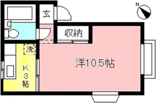 イーベルク相模【1階】の間取り