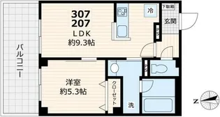 セル エット ルミエール【2階】の間取り