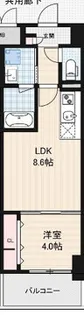 リアライズ小路駅前【10階】の間取り