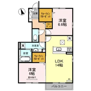 シエロII【1階】の間取り