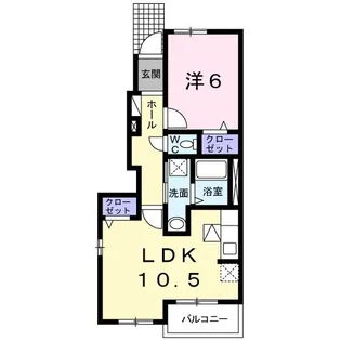 コンフィアンサ【1階】の間取り