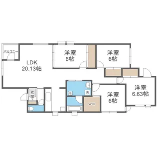 Malie FUJIーマーリエ フジー【3階】の間取り
