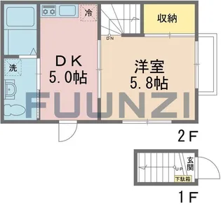 リーリエ船橋本町【2階】の間取り