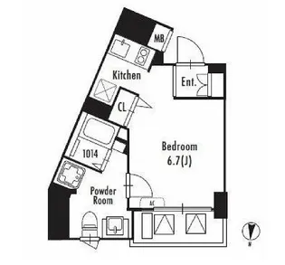 GRAN PASEO 東新宿【5階】の間取り