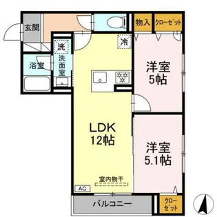 D’Bless川崎 East【3階】の間取り