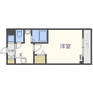 クレド桜川【10階】の間取り