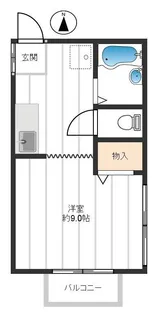 コーポサンライズ【2階】の間取り