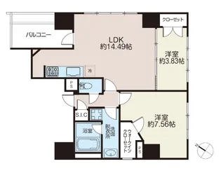 Le Lien新川II【7階】の間取り