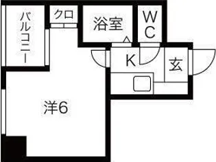 BELONG千林【9階】の間取り