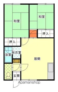 菊地アパート【2階】の間取り