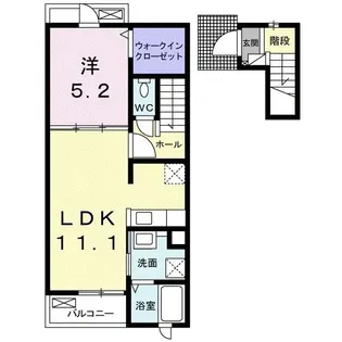 サングレイスA【2階】の間取り
