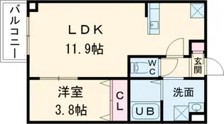 (仮称)ジーメゾン大和郡山ルクディ【2階】の間取り
