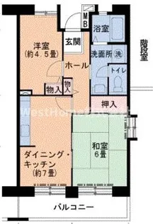 アーベイン東三国【6階】の間取り